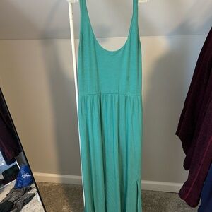 a new day Backless Teal Dress